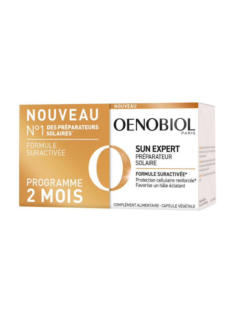Oenobiol Sun Expert Préparateur Solaire Antioxydant Lot 30*2 capsules